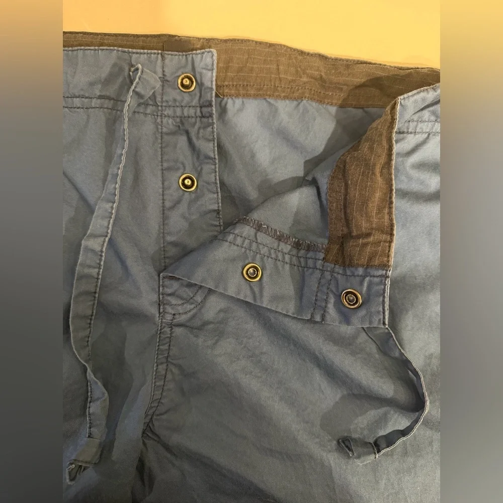 Banana Republic Men's Casual Wide Leg Snap Blue Pants size Small